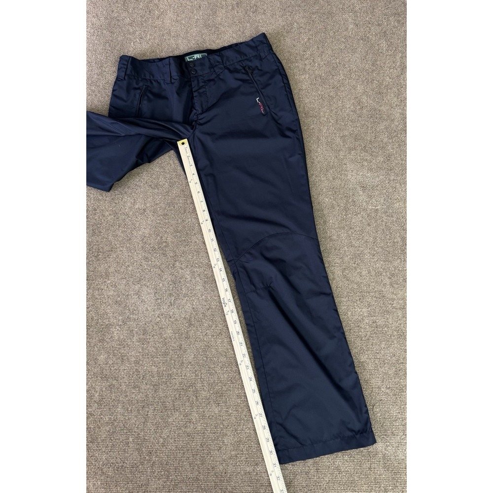 L-RL Lauren Ralph Lauren Active Pants Women 10 Black Performance Zip Pockets - Picture 6 of 16